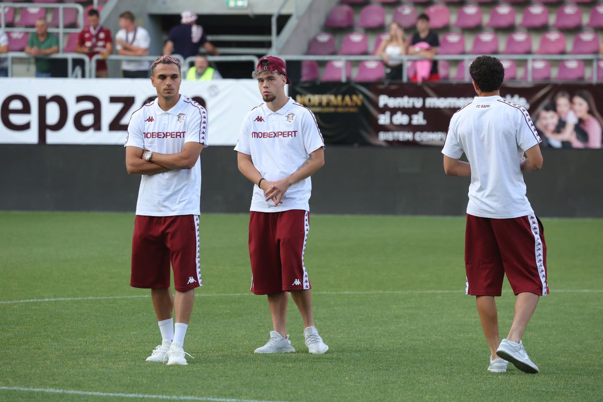 Imagini de pe gazon înainte de Rapid - CFR Cluj/ foto: Ionuț Iordache (GSP)