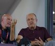 Mauro Pederzoli și Dan Șucu, în pauza meciului Rapid - CFR Cluj/ FOTO: Ionuț Iordache (GSP)