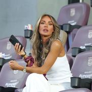 Diana Munteanu a fost prezentă la meciul Rapid - CFR Cluj. Foto: Ionuț Iordache (GSP.RO)