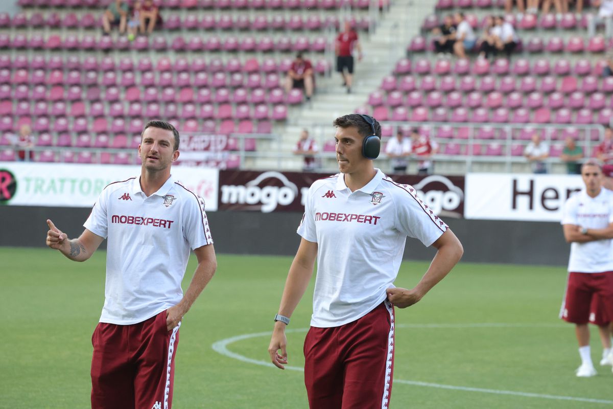 Imagini de pe gazon înainte de Rapid - CFR Cluj/ foto: Ionuț Iordache (GSP)