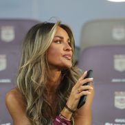 Diana Munteanu a fost prezentă la meciul Rapid - CFR Cluj. Foto: Ionuț Iordache (GSP.RO)