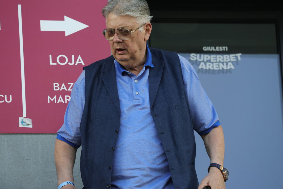 Gino Iorgulescu și Mircea Geoană, la Rapid - CFR Cluj