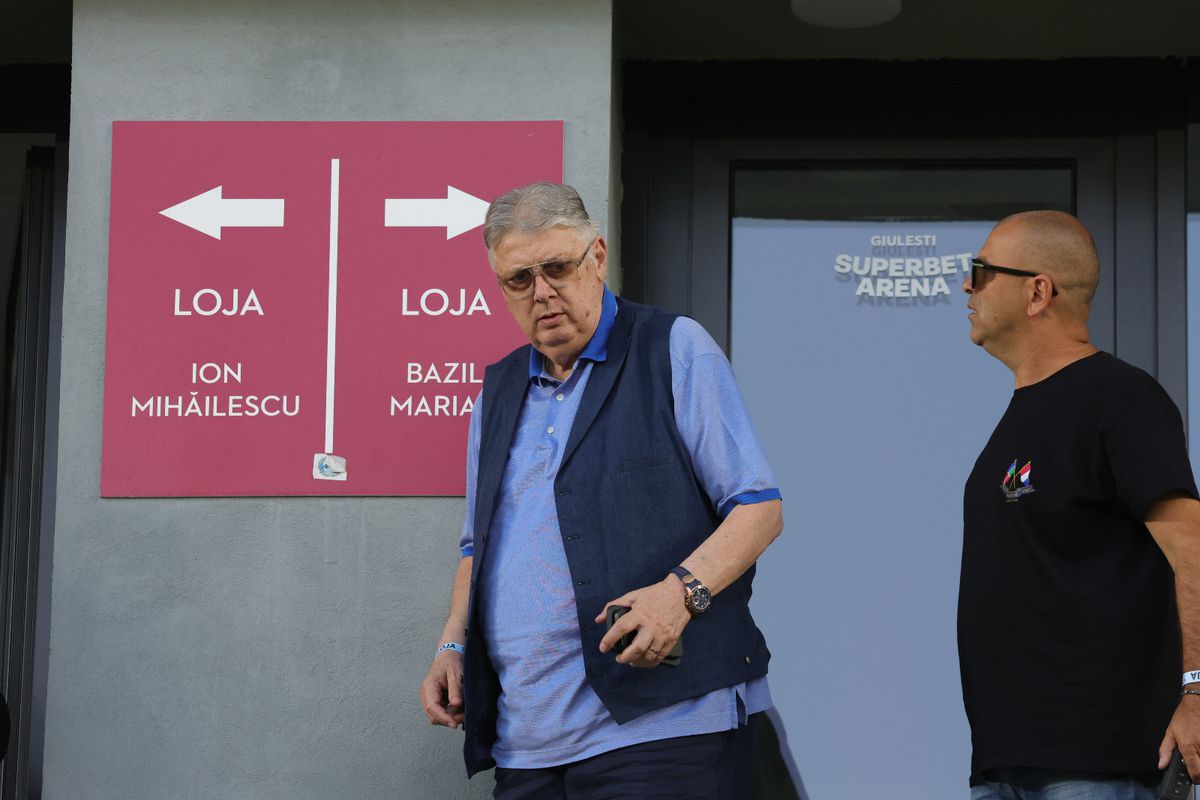 Gino Iorgulescu și Mircea Geoană, la Rapid - CFR Cluj