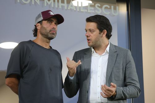 Angelescu și Maftei, la Rapid - CFR Cluj/ foto Ionuț Iordache (GSP)
