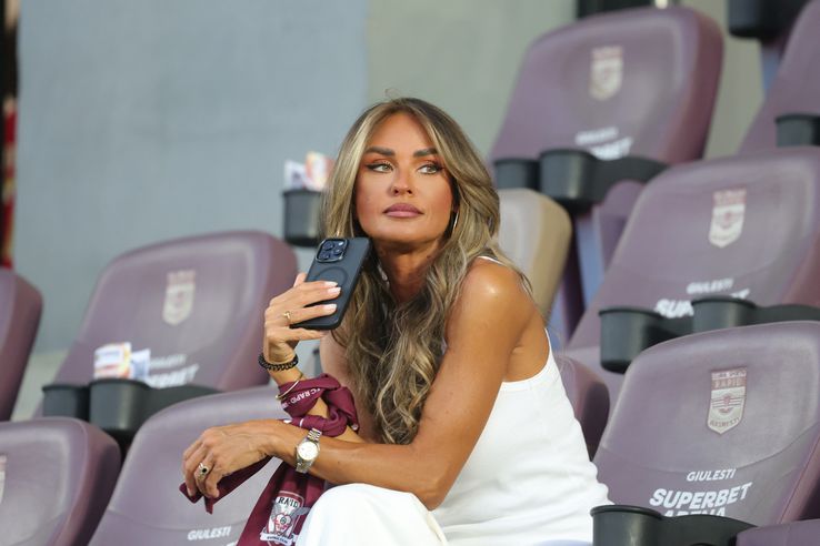 Diana Munteanu a fost prezentă la meciul Rapid - CFR Cluj. Foto: Ionuț Iordache (GSP.RO)