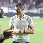 Costel Gâlcă, la finalul meciului Rapid - CFR Cluj. Foto: Ionuț Iordache GSP