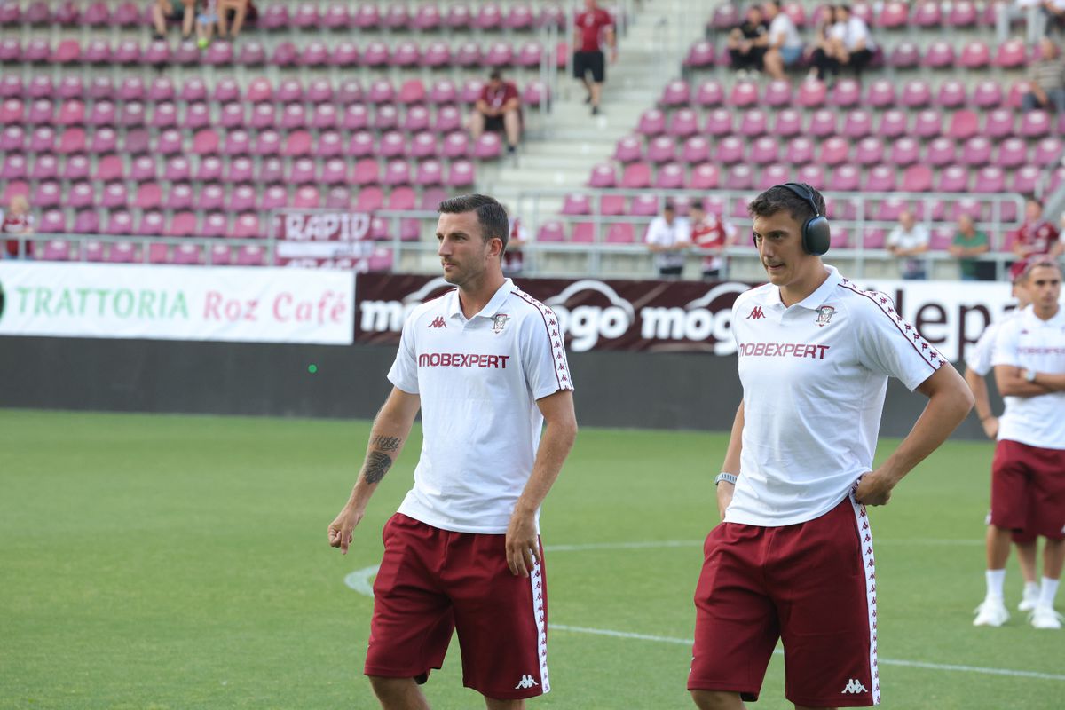 Imagini de pe gazon înainte de Rapid - CFR Cluj/ foto: Ionuț Iordache (GSP)