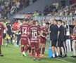 Tobias Christensen și Alex Dobre au intrat în conflict în meciul dintre Rapid și CFR Cluj. Foto: Ionuț Iordache GSP