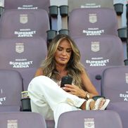 Diana Munteanu a fost prezentă la meciul Rapid - CFR Cluj. Foto: Ionuț Iordache (GSP.RO)