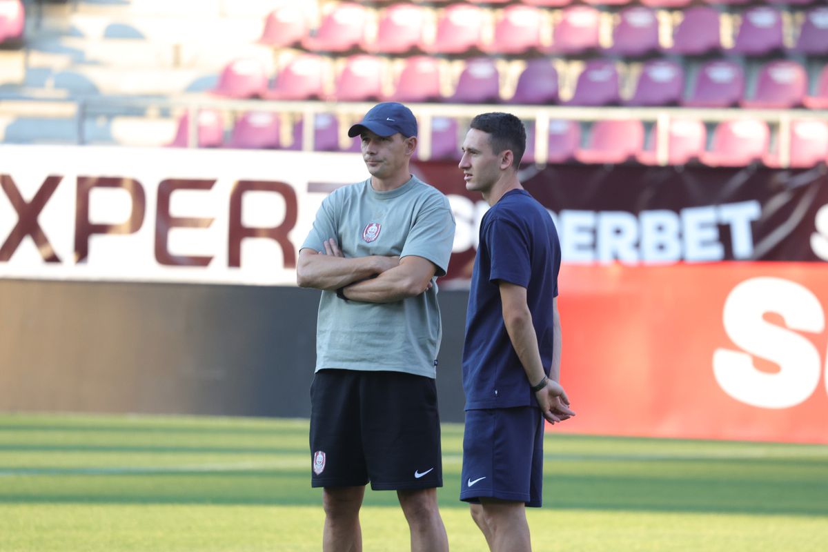 Imagini de pe gazon înainte de Rapid - CFR Cluj/ foto: Ionuț Iordache (GSP)