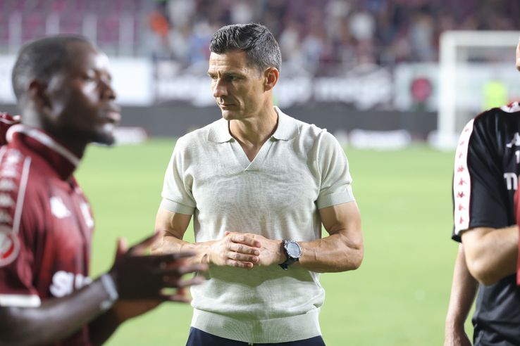 Costel Gâlcă, la finalul meciului Rapid - CFR Cluj. Foto: Ionuț Iordache GSP