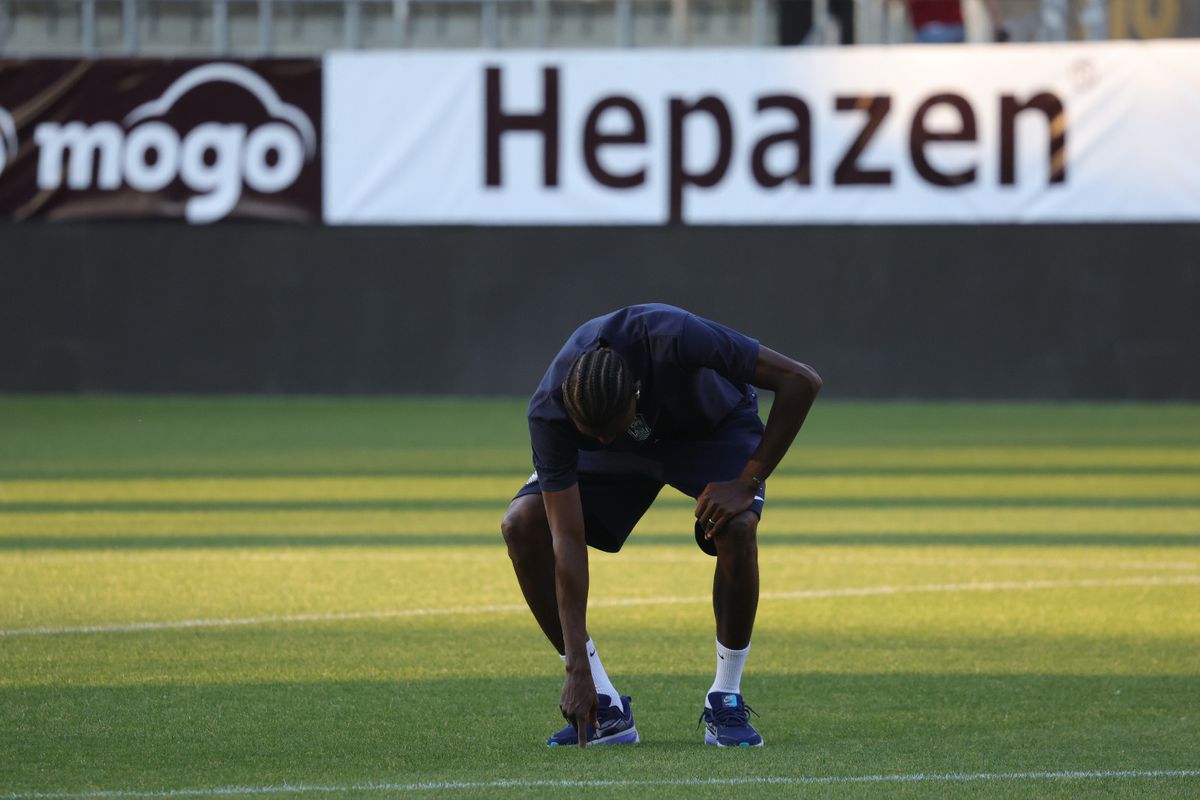 Imagini de pe gazon înainte de Rapid - CFR Cluj/ foto: Ionuț Iordache (GSP)