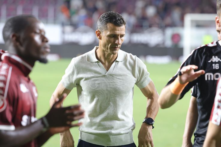 Costel Gâlcă, la finalul meciului Rapid - CFR Cluj. Foto: Ionuț Iordache GSP