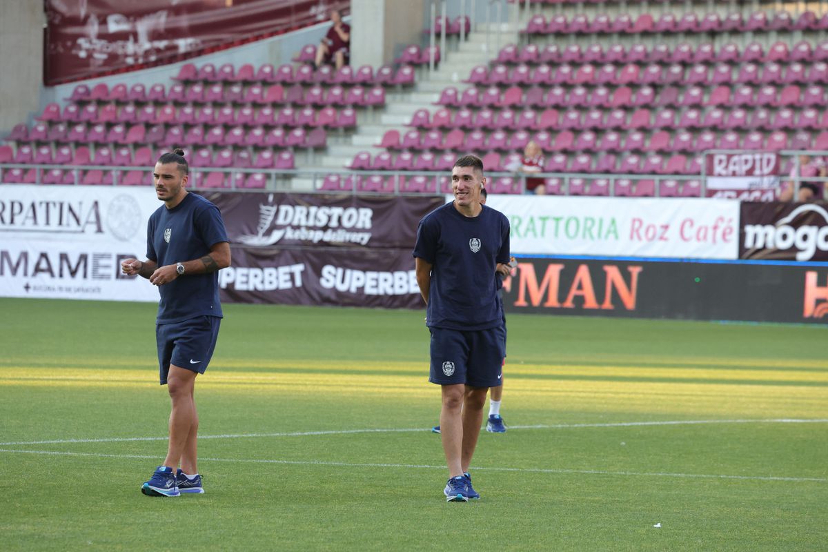 Imagini de pe gazon înainte de Rapid - CFR Cluj/ foto: Ionuț Iordache (GSP)