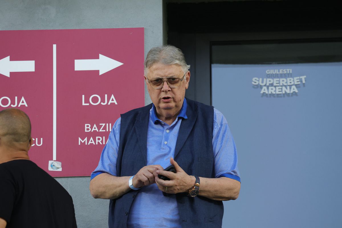 Gino Iorgulescu și Mircea Geoană, la Rapid - CFR Cluj