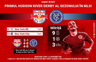 NY Red Bulls – NY City: Primul Hudson River Derby al sezonului în MLS