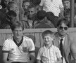 Edi Iordănescu, alături de tatăl său și de Boloni, la un meci în anii '80