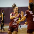 Marta Lopez, extremă dreapta a Rapidului // FOTO Rapid Handbal