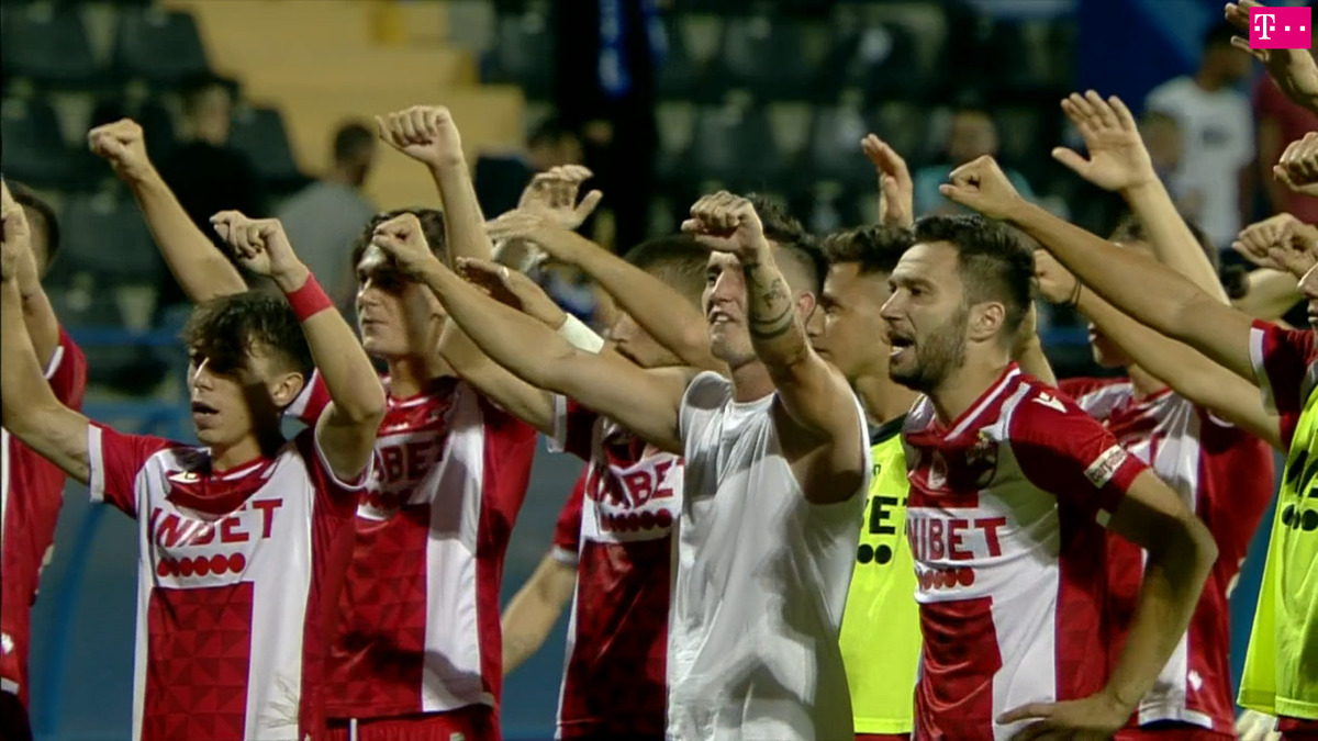 FOTO Farul - Dinamo, dinamoviștii la galerie, la final