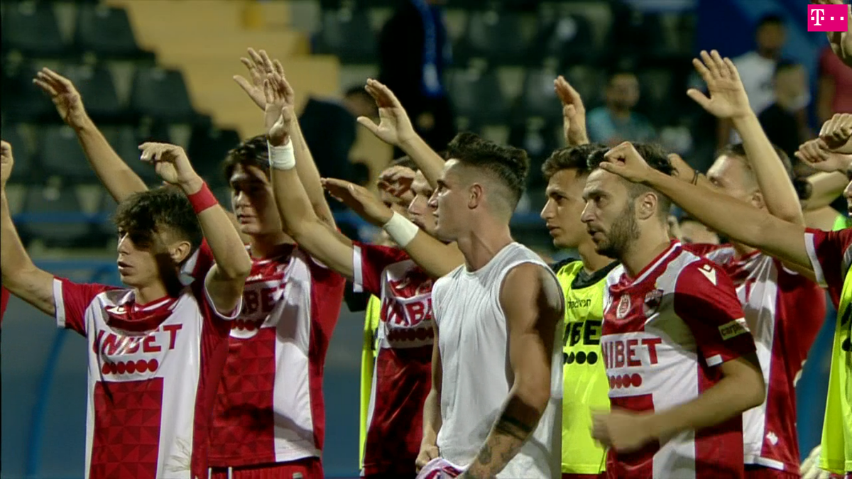 FOTO Farul - Dinamo, dinamoviștii la galerie, la final