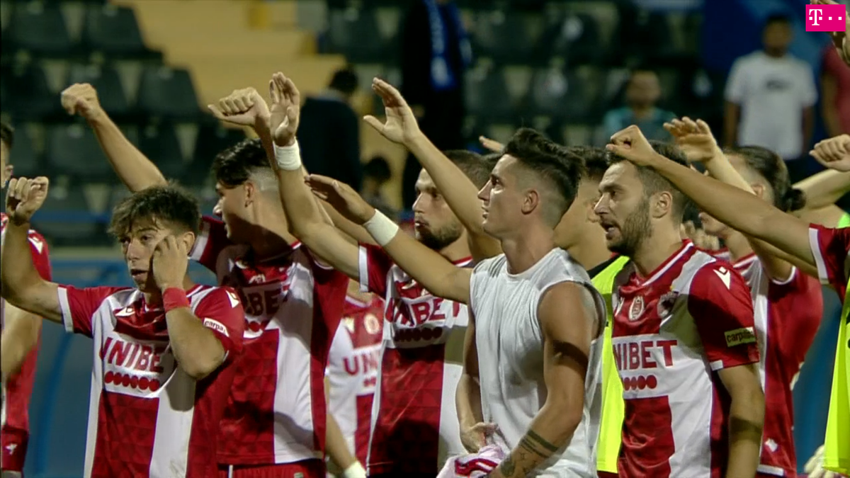 FOTO Farul - Dinamo, dinamoviștii la galerie, la final