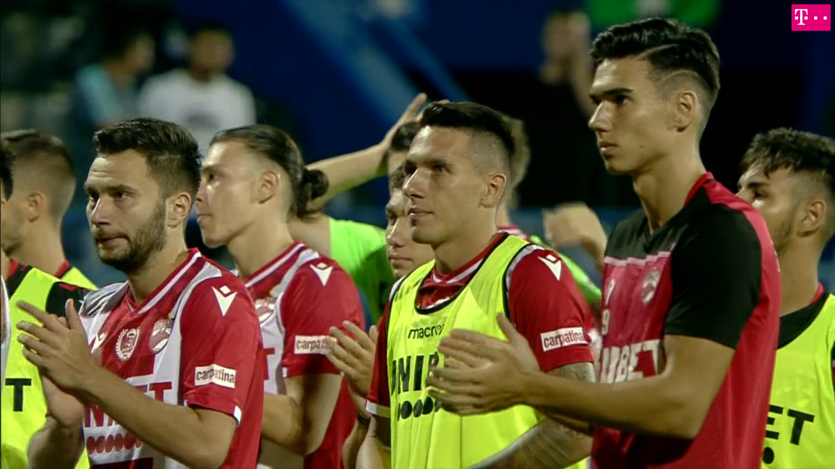 FOTO Farul - Dinamo, dinamoviștii la galerie, la final