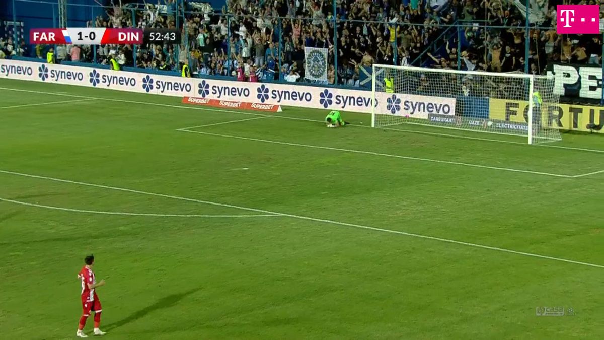 Gol de la 55 de metri în Farul - Dinamo! Eroarea care a făcut posibilă reușita