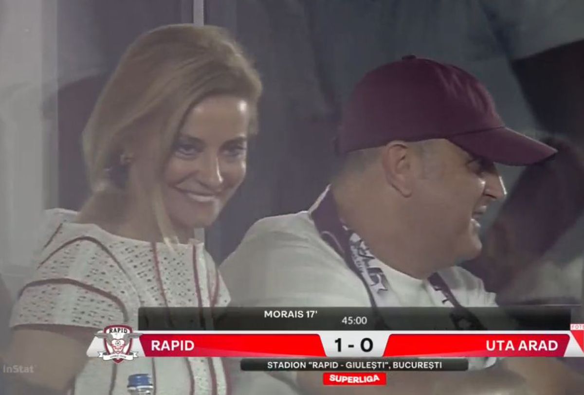 Blonda misterioasă din tribuna Rapidului: cine a atras toate privirile în Giulești