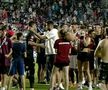 Agitație după meci! Săpunaru a intervenit pentru a elibera din mâinile stewarzilor o suporteră care intrase pe teren