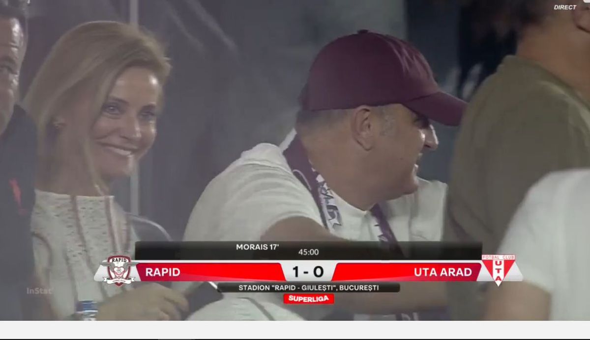 Blonda misterioasă din tribuna Rapidului: cine a atras toate privirile în Giulești