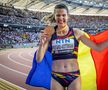 Alina Rotaru-Kottmann sărbătorind cu medalia și tricolorul Foto Imago