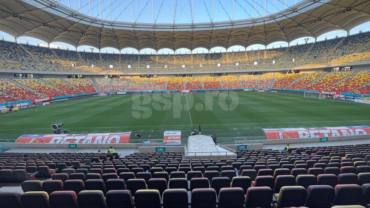 Gazon Arena Națională înainte de FCSB - Poli Iași