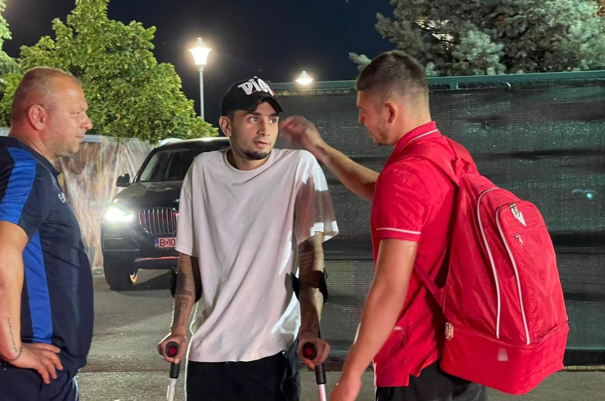 Era printre cei mai în formă jucători din Superligă, dar acum a venit în cârje la stadion: „De unde știți că e gata sezonul pentru mine?”