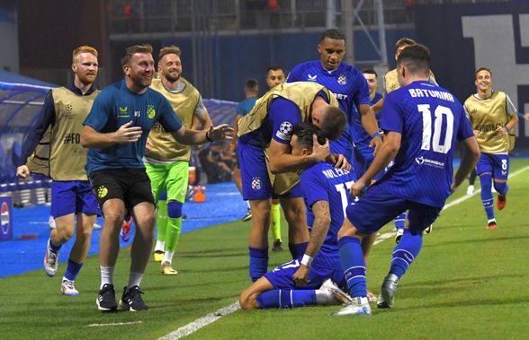 Dinamo Zagreb, victorie uriașă în play-off-ul Champions League! S-au marcat 8 goluri în 3 meciuri » Toate rezultatele serii