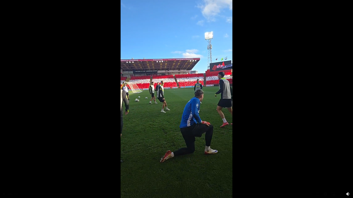 Au dat buzna în scenografia scoțienilor! FCSB, antrenament oficial pe stadionul special al lui Aberdeen: Marea Nordului, la 300 m de peluză