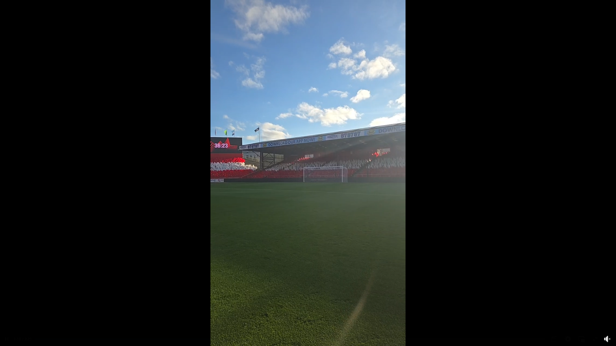 Au dat buzna în scenografia scoțienilor! FCSB, antrenament oficial pe stadionul special al lui Aberdeen: Marea Nordului, la 300 m de peluză