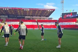 Au dat buzna în scenografia scoțienilor! FCSB, antrenament oficial pe stadionul special al lui Aberdeen: Marea Nordului, la 300 m de peluză