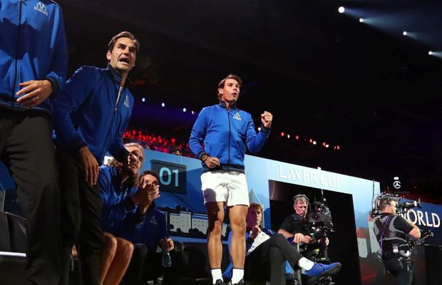 VIDEO Imagini memorabile cu Roger Federer și Rafael Nadal! Au fost antrenorii lui Fognini la Laver Cup