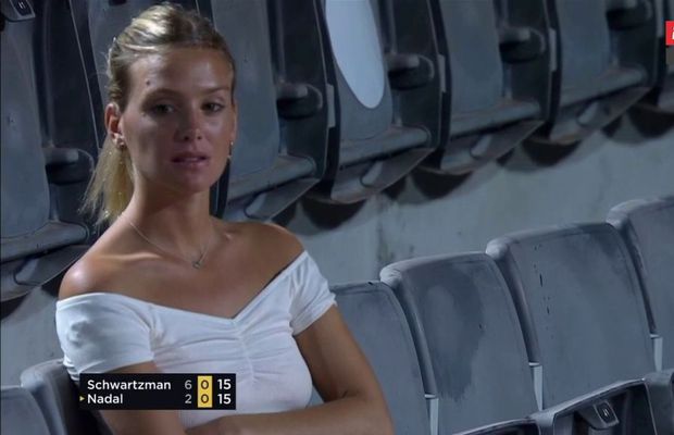 FOTO Schwartzman a reușit victoria carierei cu Nadal, dar regizorul a stat cu ochii doar în tribună! Cine e femeia care a apărut în peste 20 de cadre