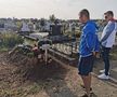 Pancu, Cristea și Onofraș la mormântul lui Ionuț Popa