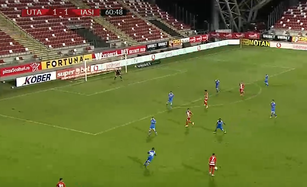 FOTO + VIDEO Gol MAGNIFIC în UTA - Poli Iași! » Peste superexecuția lui Borja Valle?