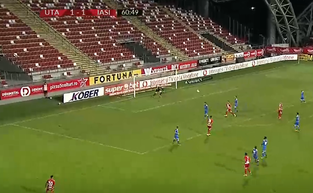 FOTO + VIDEO Gol MAGNIFIC în UTA - Poli Iași! » Peste superexecuția lui Borja Valle?
