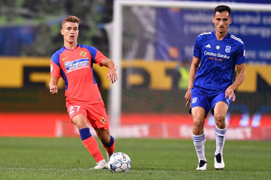 Darius Olaru, în stânga // foto: Raed Krishan - GSP Fotbalistul din Liga 1 care joacă FIFA de la egal la egal cu profesioniștii: „Este fabulos!”