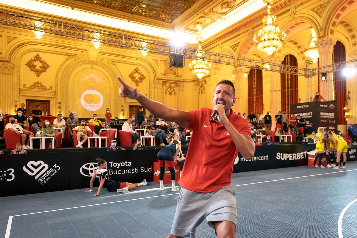 Sala Unirii din Palatul Parlamentului, transformată în teren de baschet! » România, în semifinalele FIBA 3x3 World Finals