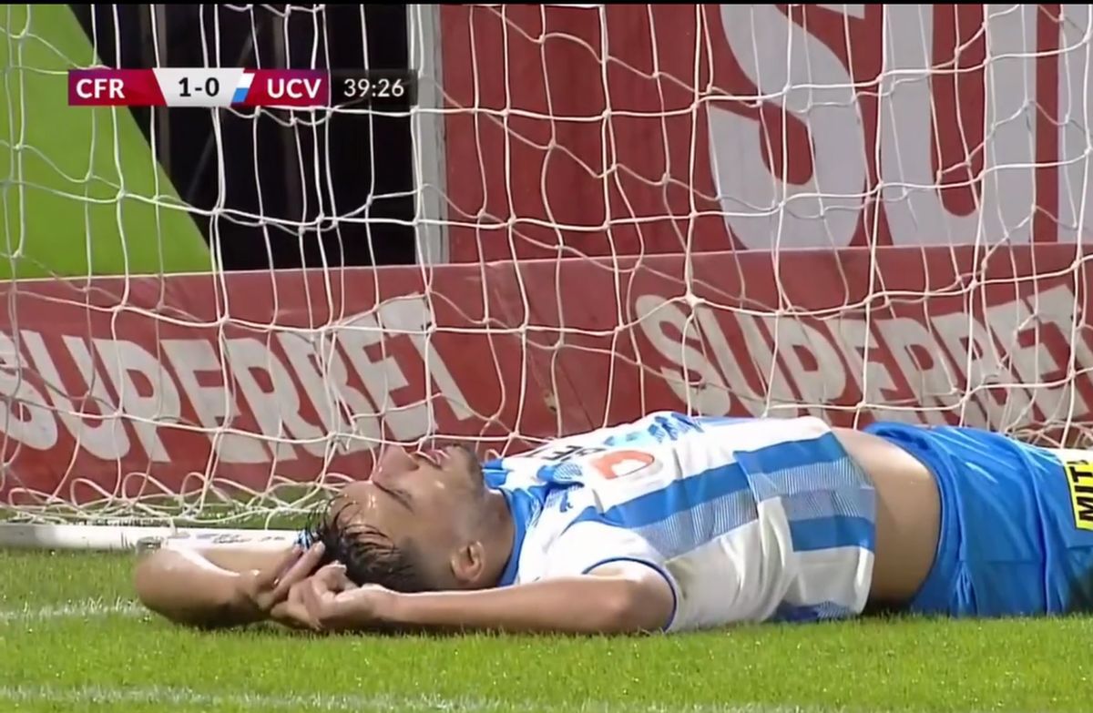 A uitat unde e poarta! Andrei Ivan, moment incredibil în CFR Cluj - CSU Craiova