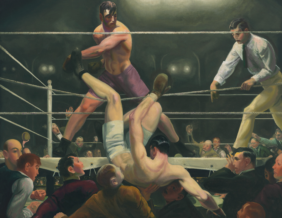 Povestea pictorului George Bellows, artist pe teren la baschet și baseball, pe pânză la tenis și box: „Nu știu nimic despre box. Pictez doi bărbați care încearcă să se omoare unul pe celălalt”