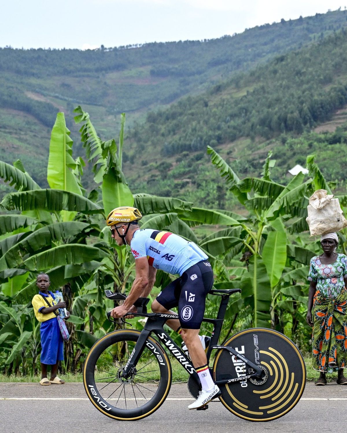 Imagini spectaculoase din Rwanda, de la Campionatele Mondiale de ciclism pe șosea