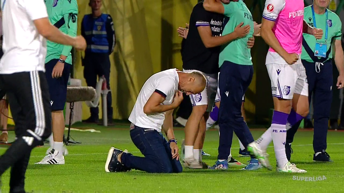 Bucuria lui Bogdan Andone după FC Argeș - U Cluj