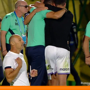 Bucuria lui Bogdan Andone după FC Argeș - U Cluj. FOTO: captură Orange Sport