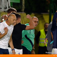 Bucuria lui Bogdan Andone după FC Argeș - U Cluj. FOTO: captură Orange Sport